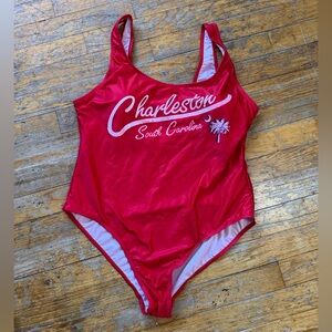 Charleston Women's Red One Piece Swimsuit